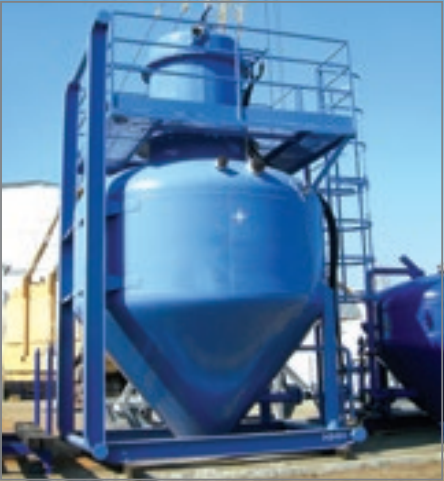 Silos for cement slurry collection, combined with a tubular dust collector filter «1STС-15D»